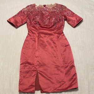 NWT JJ’s House Mulberry Special Occasion Pink Embellished Cocktail Dress